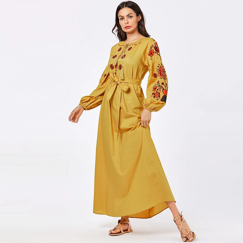 Vestidos арабский абайя Дубай хиджаб мусульманское платье Турецкий ислам кафтан Marocain халат Musulmane пакистанский ислам ic одежда