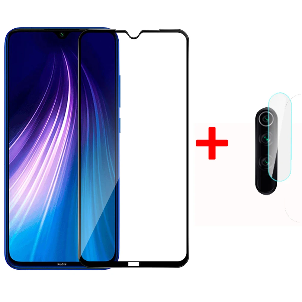 Закаленное стекло 2 в 1 для камеры Xiaomi Redmi Note 8 Pro T Note8 t Защитная пленка экрана