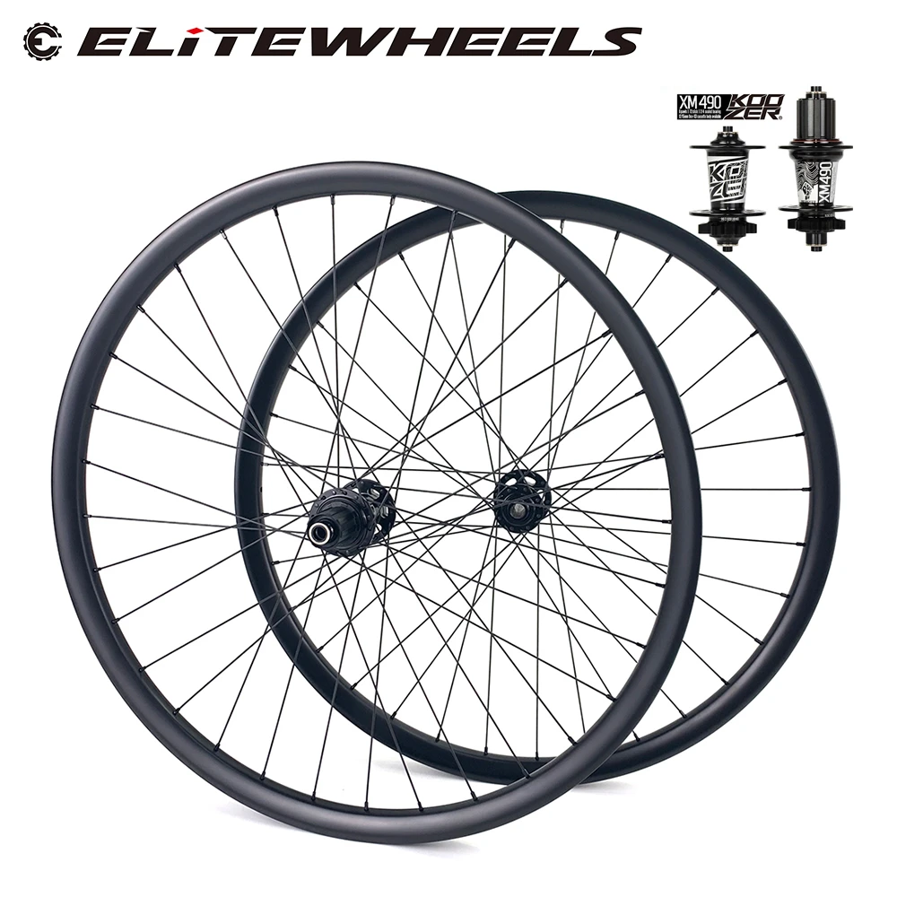29er MTB углеродный 35 мм * 25 обод для Koozer XM 490 ступицы горный велосипед колеса
