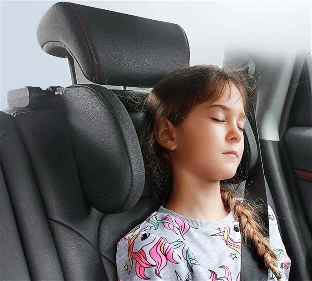 Подголовник для автомобильного сиденья, подушка для шеи, Боковая поддержка для сна, высокая эластичная нейлоновая Выдвижная поддержка для детей и взрослых