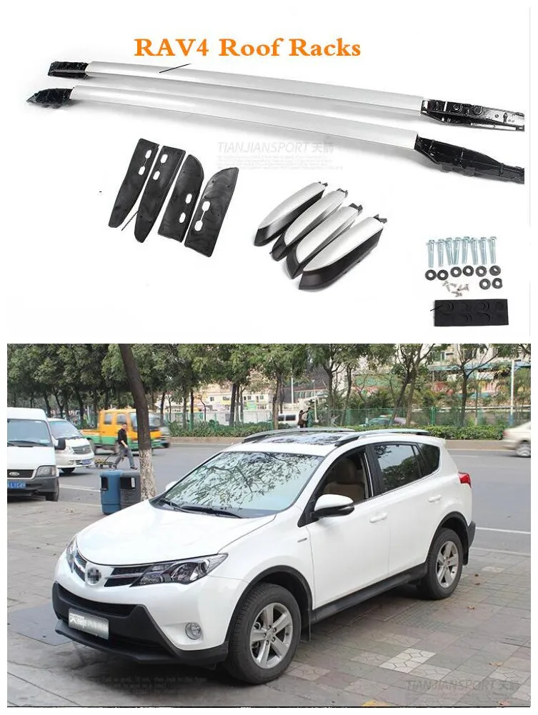 

High quality Aluminum alloy Roof Racks Luggage Rack Fits For Toyota RAV4 2009 2010 2011 2012 2013 /2014 2015 2016 2017