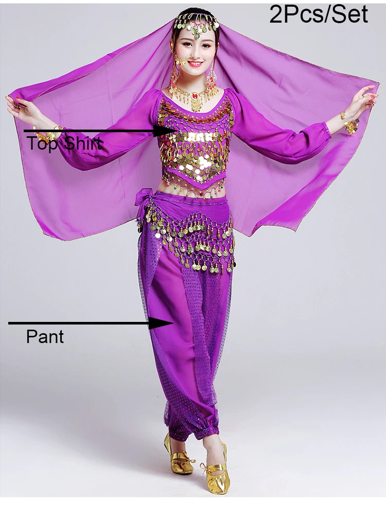 Disfraz de baile indio de Bollywood para mujer, ropa de actuación en  escenario, disfraces Punjabi femeninos, Ropa de baile Oriental, DQL6369,  nuevo - AliExpress