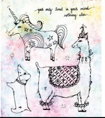 

Alpaca Unicorn Transparent Clear Silicone Stamp/Seal for DIY scrapbooking/photo album Decorative clear stamp A1331