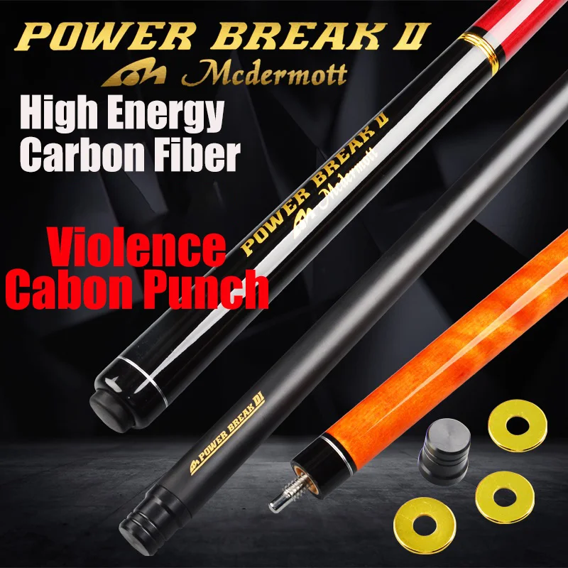 Original Mcdermott Billiard Punch&jump Cueprofessional Carbon Fiber Cue Hot Sale Tecnologia
