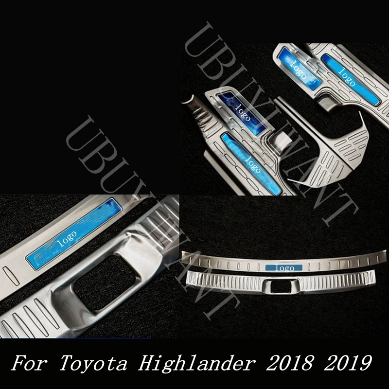 Нержавеющая сталь Добро пожаловать педаль порога Накладка для Toyota Highlander автомобильные аксессуары