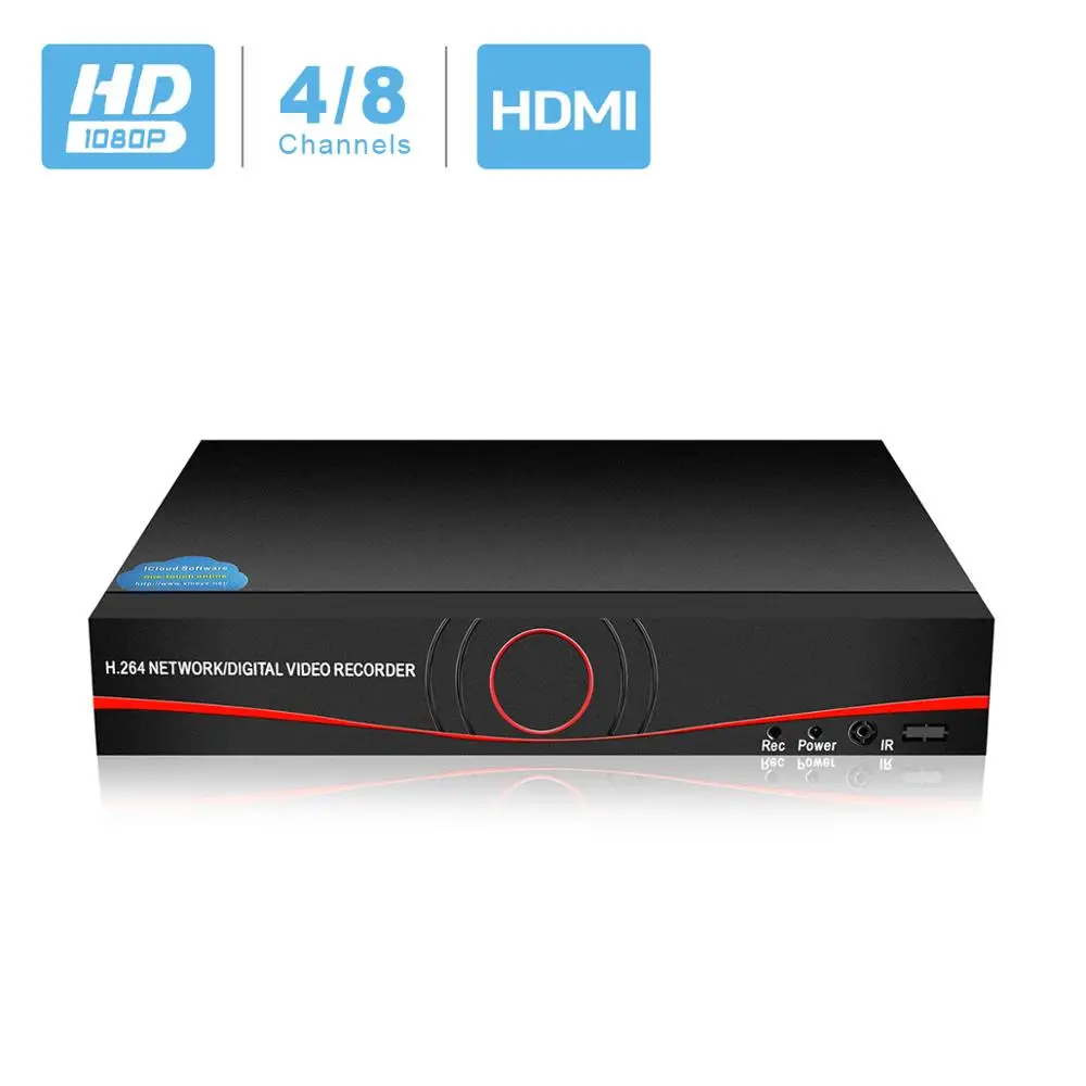 BESDER Full HD 1080P CCTV NVR 4CH 8CH для ip камеры ONVIF H.264 HDMI Сетевой видеорегистратор 4 канальный 8