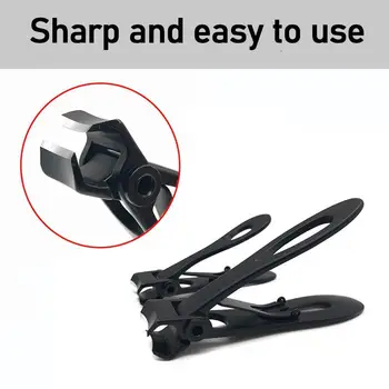 

2pcs Portable Wide Jaw Opening Nail Clippers Professional Stainless Manicure Nail Clippers Steel Set Fingernail Tools Toena M5G5