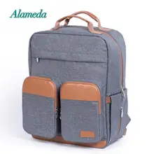 Модная сумка для беременных, сумка для подгузников, рюкзак для ухода за ребенком, большая Вместительная дорожная сумка для подгузников для коляски с пеленальной подкладкой