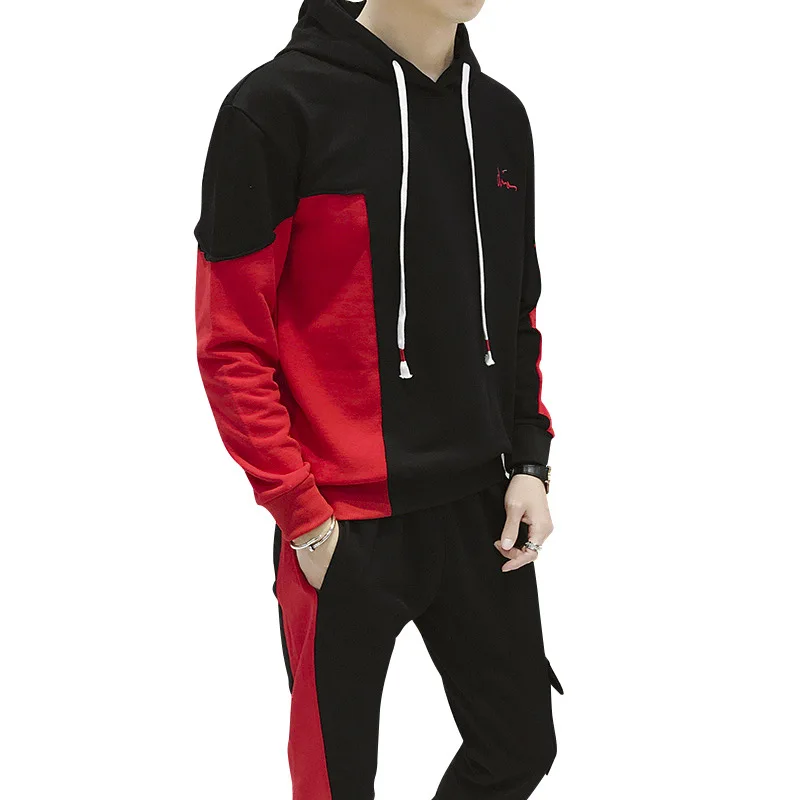 

Spring And Autumn New Style Men Hoodie Suit Cardigan Hooded Sports Set Korean-style Slim Fit Sports Clothing Casual Men's