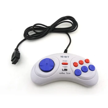 

2pcs Game controller for SEGA Genesis for 16 bit handle Gamepad for MD Game Accessories Bring turbo and slow function
