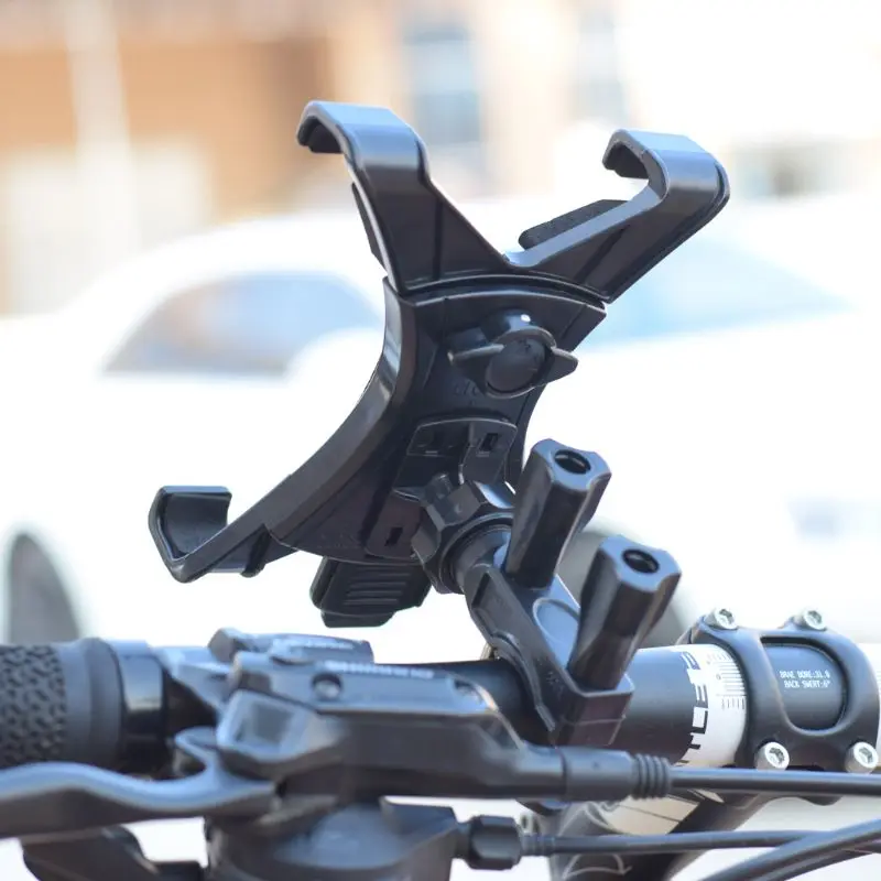 Universal Adjustable Motorcycle Bike Bicycle Mount Tablet Phone Holder Stand Bracket For 7-12inch Tablet PC Smart Phone