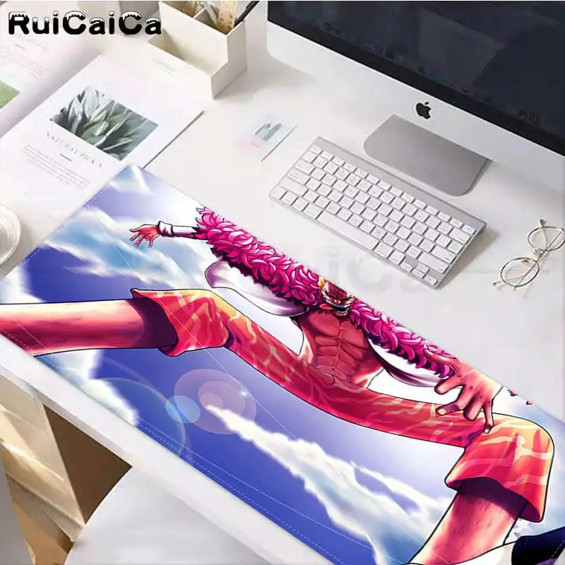 RuiCaiCa Забавный однокомпонентный Donquixote Douflamingo офисные мыши геймерский мягкий коврик для мыши резиновый ПК компьютерный игровой коврик для мыши