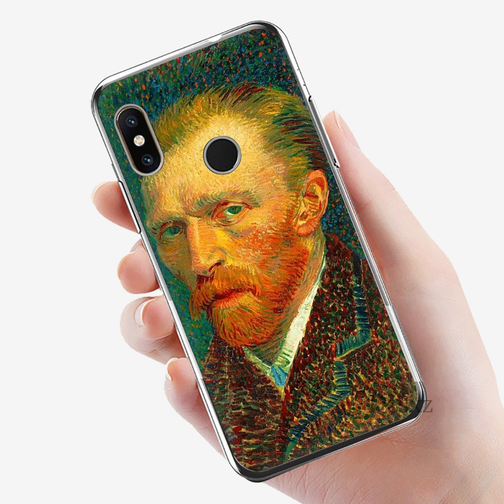 Чехол стильная футболка с изображением персонажей видеоигр для Xiaomi mi 5 5S 6 6X8 SE A1 A2 Lite mi x 2S 6A 9 9se макс 3 жесткий чехол Живопись Ван Гога для Чехлы
