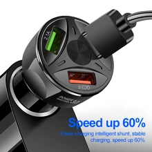 Автомобильное зарядное устройство OLAF Quick Charge 3,0 USB для мобильного телефона быстрая зарядка автомобильное зарядное устройство s 3 порта USB Автомобильное зарядное устройство адаптер в автомобиле