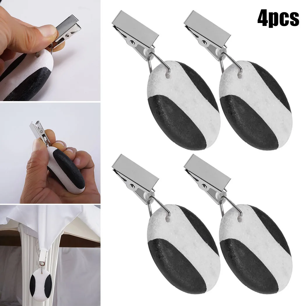 4Pcs/Set Tablecloth Weights Metal Clip Teardrop Table Cover Weights Tablecloth Pendant DIY Hanging Cloth Table Cover Decor