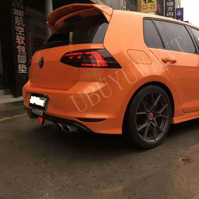 Для Volkswagen GOLF7 MK7- задний спойлер на крышу Высокое качество ABS Материал грунтовка цвет украшение в виде хвостового крыла для GOLF 7