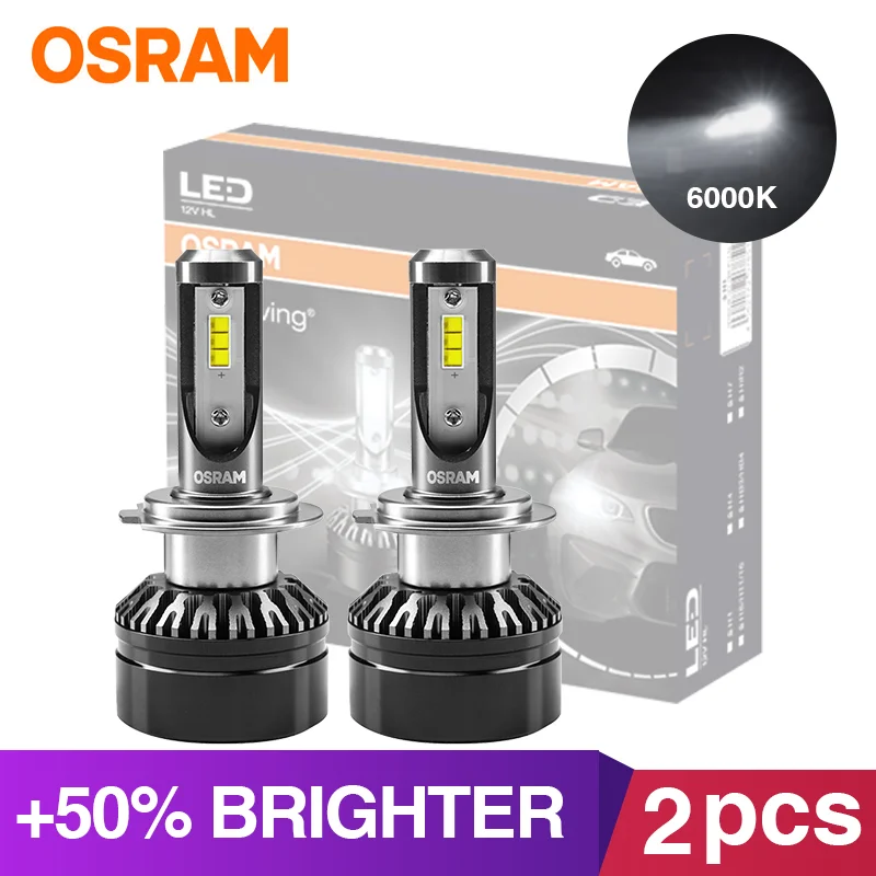 Ceny Zrealizuj zakupy OSRAM H7 LED reflektor samochodowy H11 H1 H4 żarówka LED HB4 HB3 9005 9006 led reflektor lampa samochodowa 12v 19W 6000K zwiększyć jasność, 50%