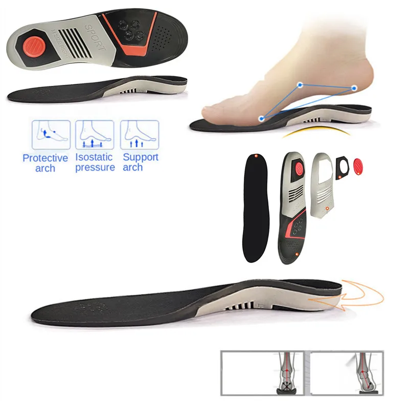 

Multi Functional Sports Insole Arch Supporting Orthopedic Insoles For Men And Women TPE Damping Massage Pad Insole For Flat Feet