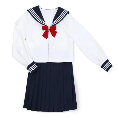 Jk/школьная форма; милый повседневный костюм моряка для девочек; Jpanese Kawaii Jearl Wip; консервативный костюм с бантом; топ+ плиссированная юбка