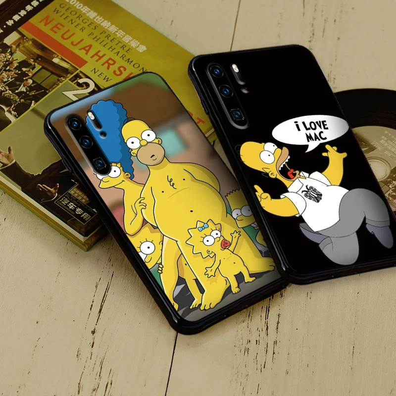 Силиконовый чехол для телефона s huawei Y6 Y7 Y9 Prime 2018 2019 Забавный Симпсоны Nova 2i 3 4 3i Lite
