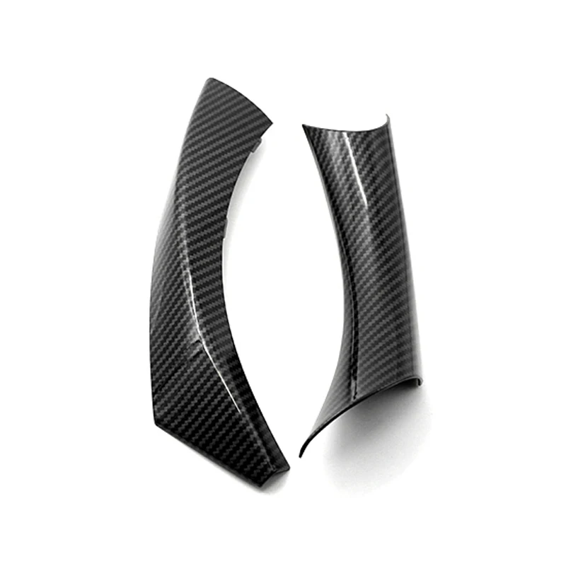 Car Door Handle Pull Cover Trim 2pcs Carbon Texture Left/Right for BMW 3 Series E90 E91 316 318 320 325 328i