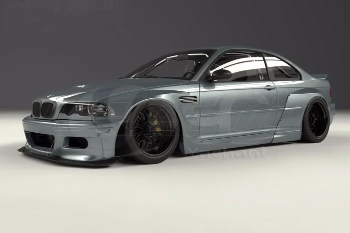 FRP стекловолокно комплект подходит для 98 05 E46 M3 Coupe GP PD RB стиль тела передний губ