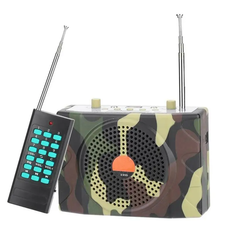 Новые приманки птица звонящий Mp3 динамик пульт дистанционного управления Комплект 38 Вт Портативный охотничий звук звонящий усилитель обучающий звук Птица Mp3