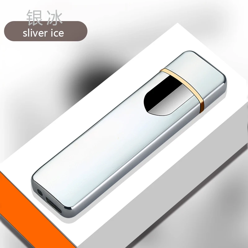 Smoking Accessories Windproof Gift Smokeless Flameless USB Windproof Charging electric Lighter Electronic Cigarette Lighters - Цвет: 5