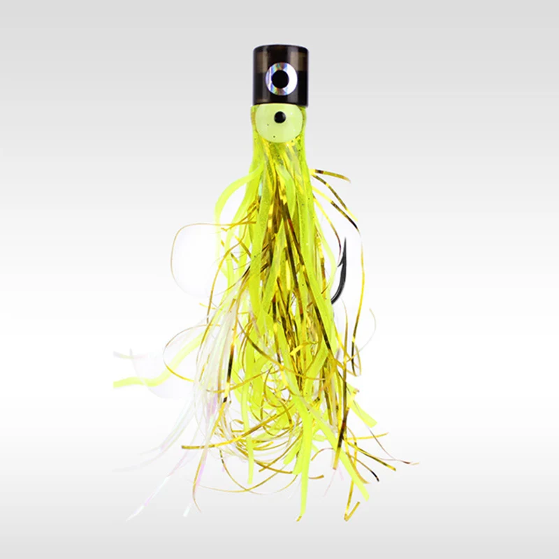

Tackles Octopus Hook With Line Soft Glossy Attractive Fishing Bait Simulated Artificial Gear Durable