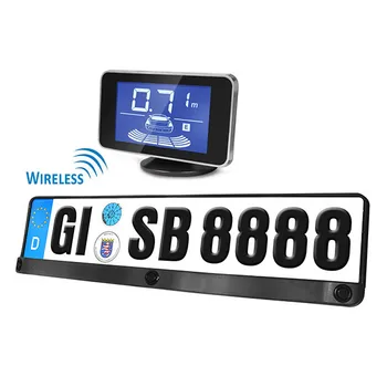 

CARALL KR0718 Kit 3 Wireless parking sensors without wire plate holder Standard EU Led Display buzzer acoustic 12V SB668W-L