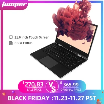 

NEW Jumper EZbook X1 6GB 128GB Notebook 11.6 inch 1920*1080 IPS Screen Intel N3450 Ultra Slim laptop Win10 2.4G/5G WiFi