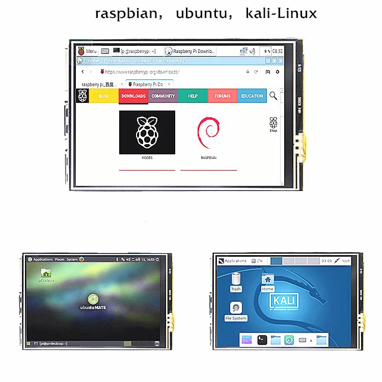Новинка 3,5 дюймов TFT lcd сенсорный экран 32 МГц 128 МГц SPI для Raspberry Pi 4 Модель B 3B+ 3B