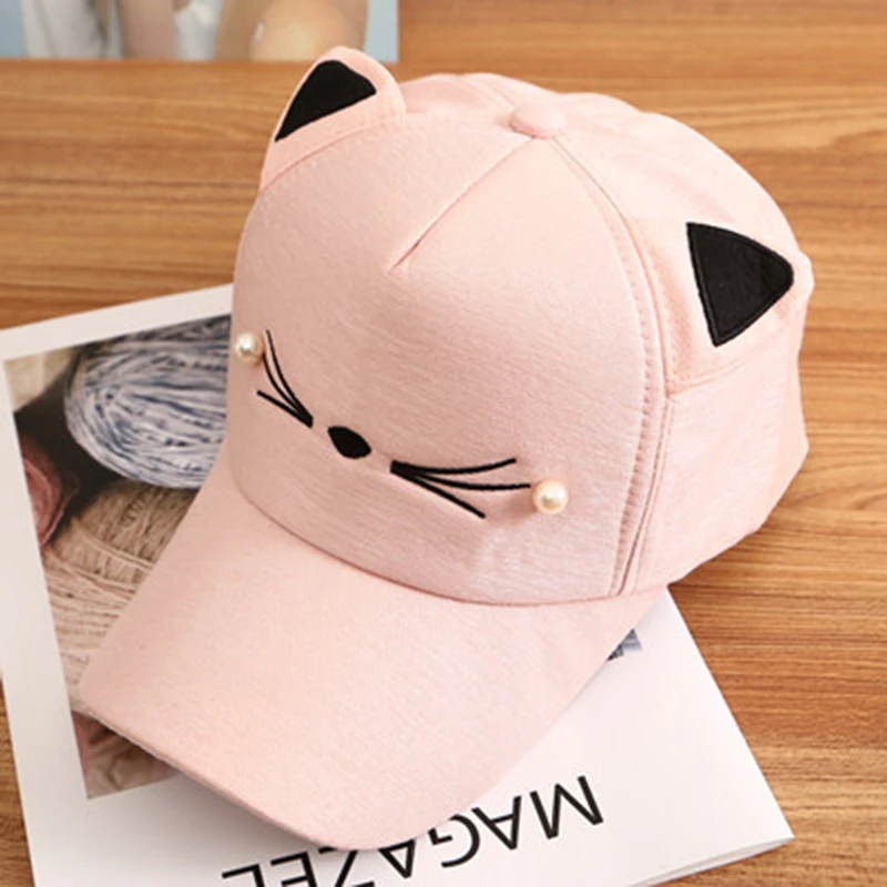 Бейсбольная кепка s Женская милая мультяшная вышивка Kawaii милый корейский стиль Защита от солнца универсальная простая Женская кепка Harajuku для женщин s Новинка