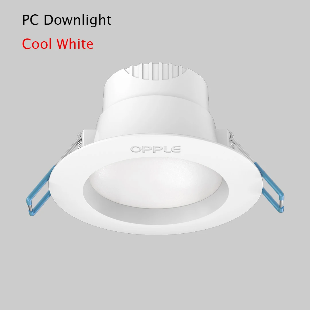 Xiaomi OPPLE светодиодный светильник 3 Вт 120 градусов круглый встраиваемый светильник Теплый/Холодный белый светодиодный светильник для спальни, кухни, внутреннего светодиодного освещения - Цвет: 1pcs PC Cool white
