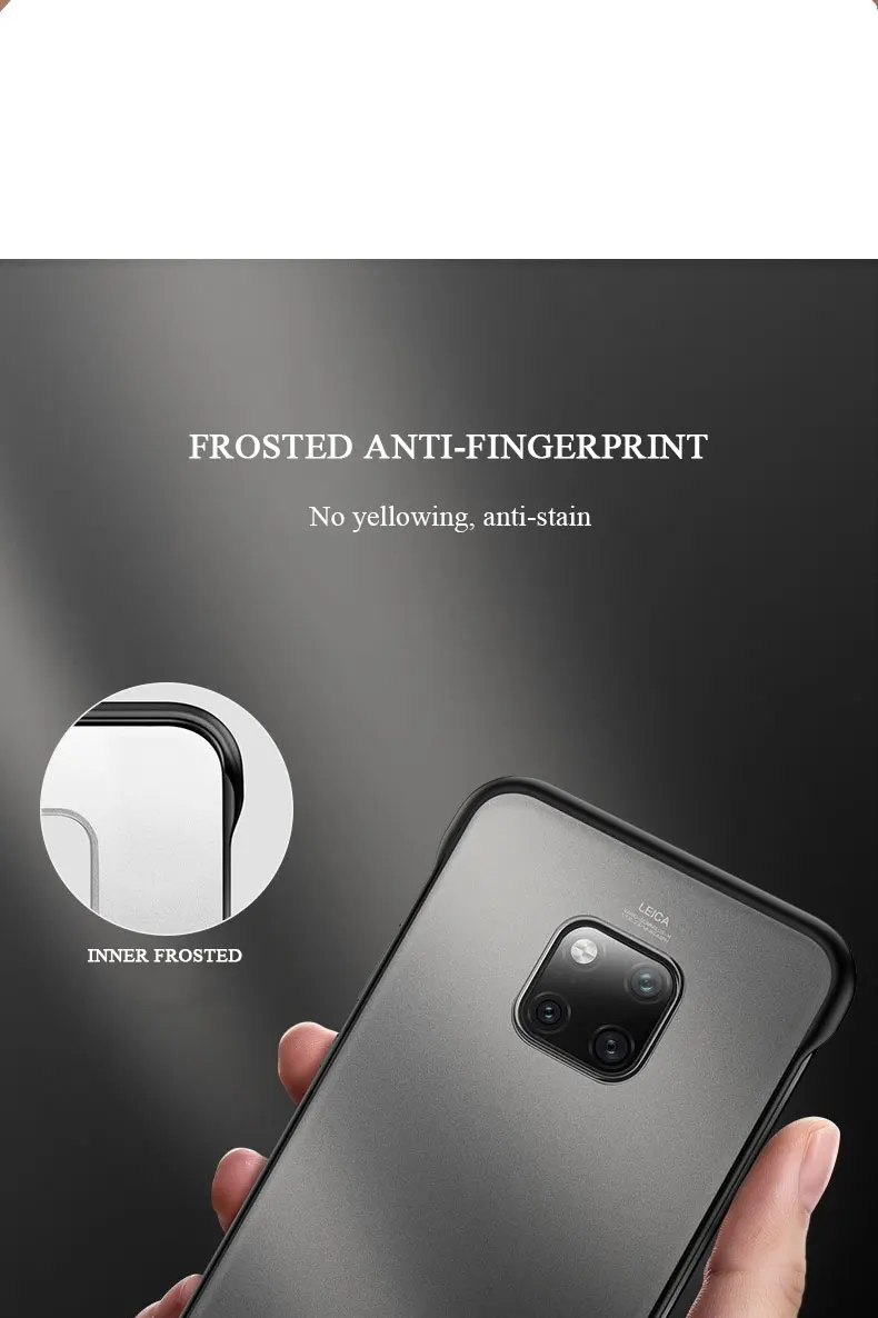 Чехол mate 20 для huawei mate 20X5G, матовый безрамочный чехол для huawei mate 20 Pro, противоударный чехол без оправы, бесплатный ремешок