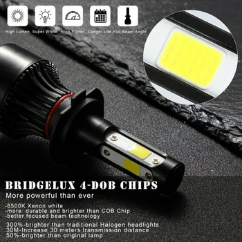 

Replacement Headlights 2pcs 4-sided Kit 2000W 300000LM High/Low Beam Bulb 6000K