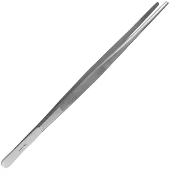 

30cm Barbecue Tweezers Stainless Steel Food Tweezers Cooking Utensils Tongs The Kitchen Buffet BBQ Long Straight Roasting Clamp