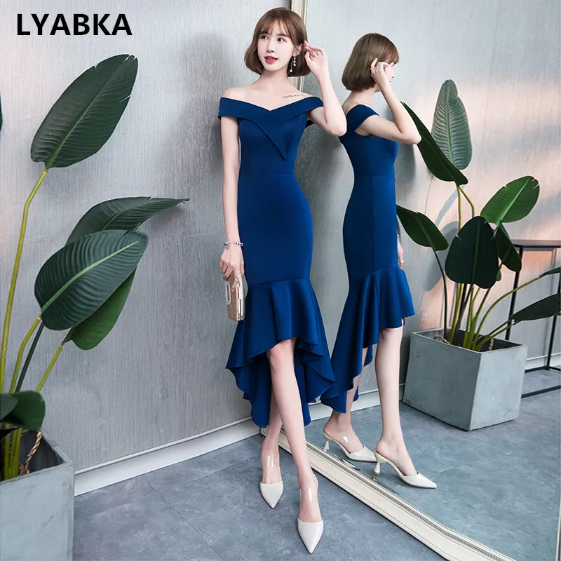 Navy Blue Выпускные платья Abendkleider горячая Распродажа короткое платье на выпускной платье Новая мода настоящая фотография милое темно-синее платье для выпускного вечера es - Цвет: Navy Blue