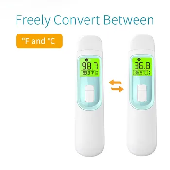 

Non Contact Baby Thermometer Medical Body Infrared Accurate Ear Forehead LCD Digital Measure Fever Digital Tool Without Battery