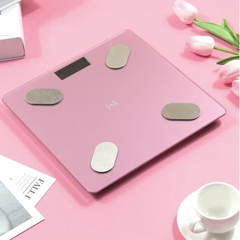 

LED Digital Weight Scientific Smart Body Fat Scale USB Rechargeable Floor Scale Household Electronic Weight APP Android or IOS