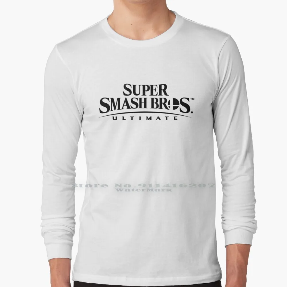 Super Smash Bros Ultimate Logo Maglietta A Maniche Lunghe Super Smash Bros Ultimate Super Smash Bros Super Smash Bros Melee King
