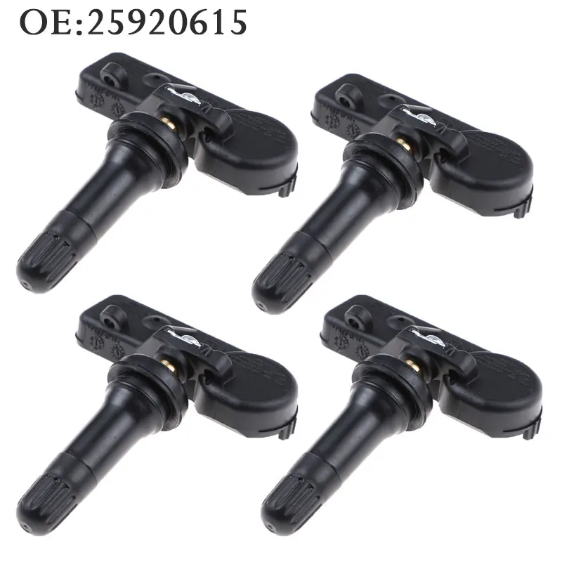

4PCS New TPMS Tire Pressure Sensor For GMC Chevy Cadillac Chevrolet Buick 25920615 13581558 13586335 25799331 315 MHz