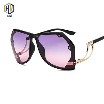 

OFIR New Marine Sunglasses Fashion Retro Sun Glasses Personality Men For Women Couple Big 2019 Bend Metal Frame Eyewear UV400