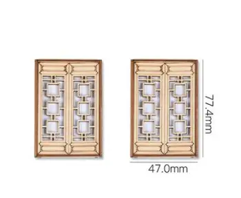 

4pcs Mobile Doors And Windows Chinese Building Model Material Sand Table Scene DIY Handmade