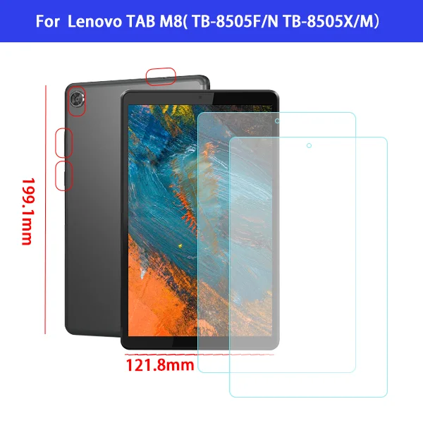 Закаленное стекло для lenovo Tab M7 TB-7305F Защитная пленка для lenovo Tab M8 TB-8505F Tab M10 10,1 TB-X605F - Цвет: LVM8GHM2