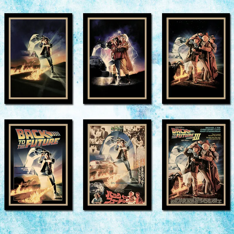 Back To The Future 1 2 3 Hot Movie Art Canvas Print Poster For Room Decor Bar Decoration-001 | Дом и сад