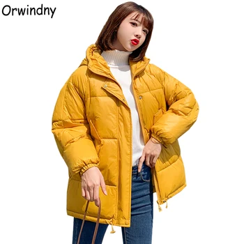

Orwindny Winter Jacket Women Waterproof Down Parka Female Jackets Short Warm Clothing Glossy Women's Cotton Padded Jacket Coat