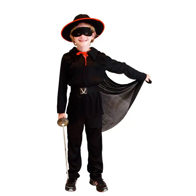 子供黒マスクbandidoゾロコスチュームハロウィンpurimカーニバル仮装パーティー衣装 ボーイズコスチューム Aliexpress