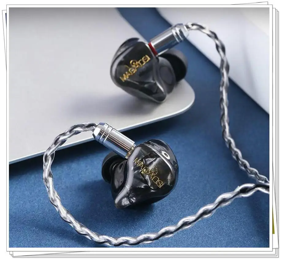 Magaosi V3 2BA 1DD Triple Knowles Driver Hybrid HiFi Monitor Earphones 2pin Detachable Cable Audiophile Musician IEM Earbuds