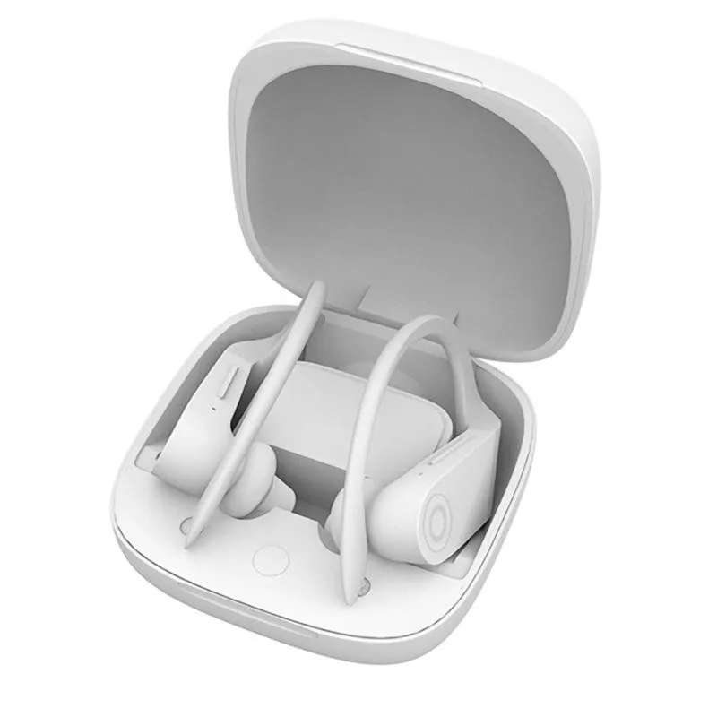 B10 TWS Bluetooth наушники беспроводные стерео наушники ушные крючки гарнитура спортивные ушные крючки настоящие Беспроводные наушники с микрофоном PK HBQ Q62 D7 - Цвет: Белый